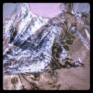 Sparkly  pink tank top from Maurices