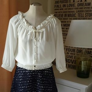 RESERVED for @snason {Joie} Cream Blouse