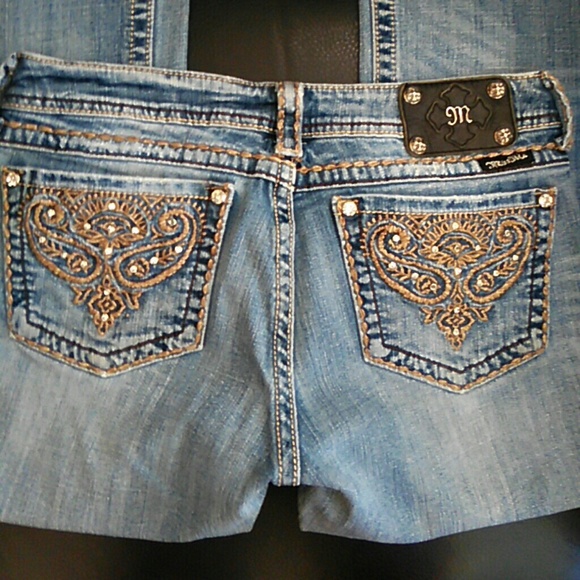 MISS ME RHINESTONE Embellished Stretch Boot Cut 31
