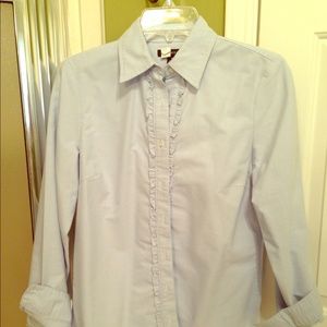 Lands' End blue Oxford shirt