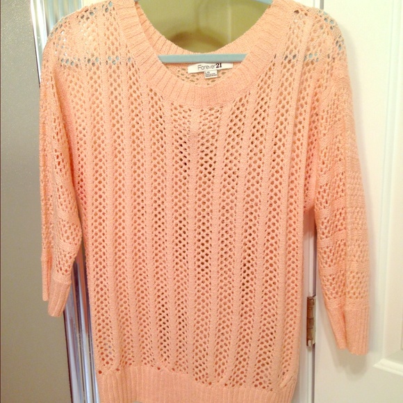 Forever 21 peach colored sweater