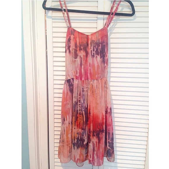 Multicolor watercolor Brandy Melville dress