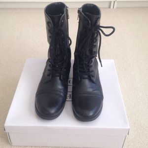 AE Black Combat Boots