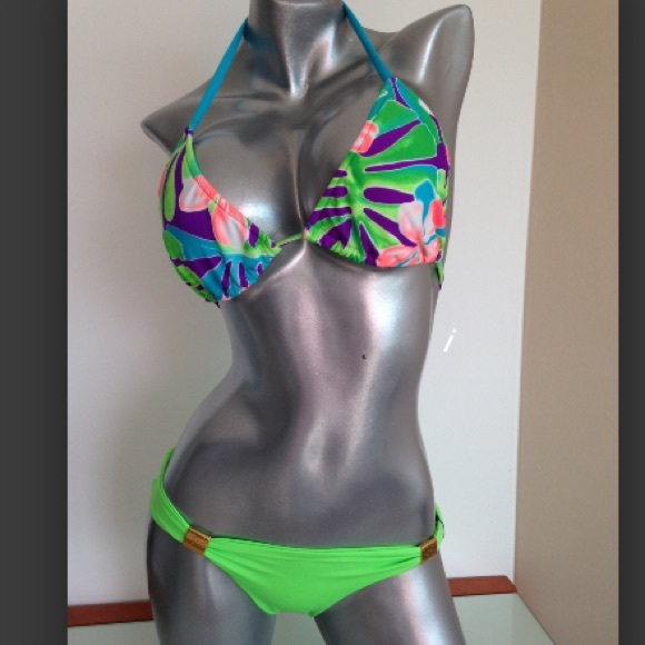 Swimsuit green neon