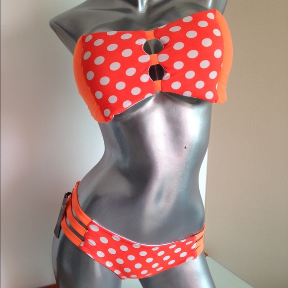 Swimsuit stapless orange