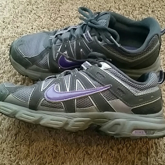 Nikes  gray&purple