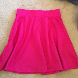 Hot pink skater skirt Hot pink skater skirt