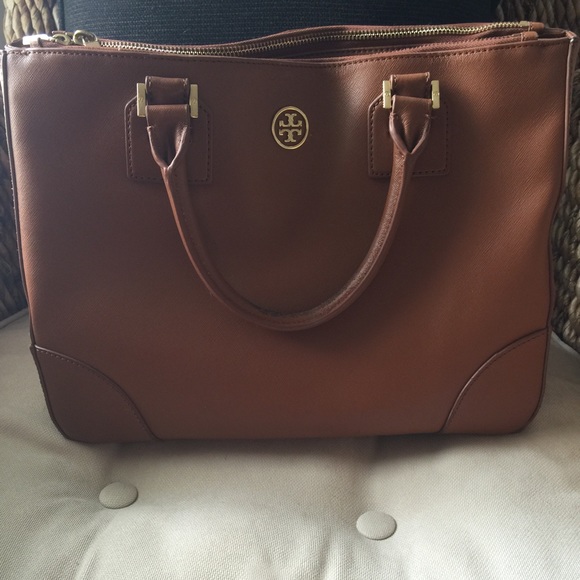 Tory Burch Double Zip Robinson Tote