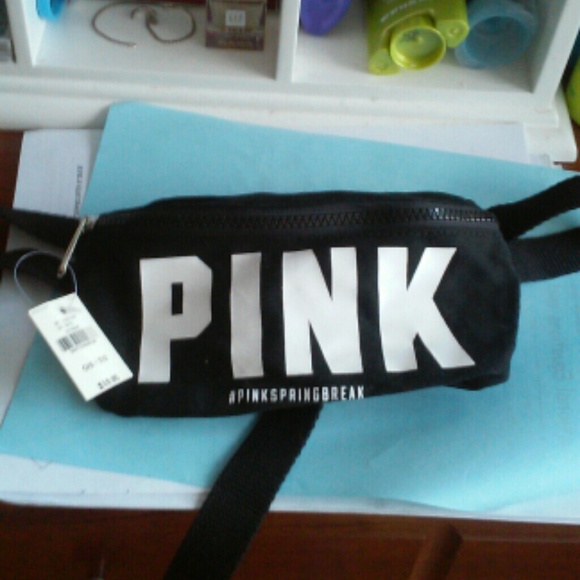 Pink by vs spring break swim fanny pack