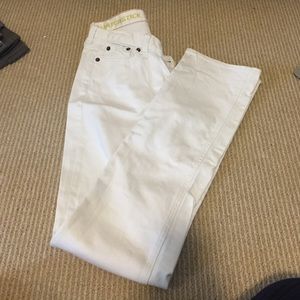 J crew matchstick white jeans