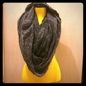 Acid washed infinity scarf