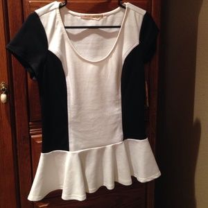 Black and white top