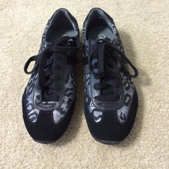 Cheetah Print Coach Running Shoes