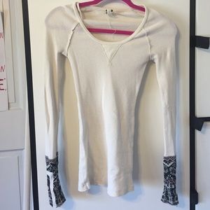 Free people thermal with detailed sleeve