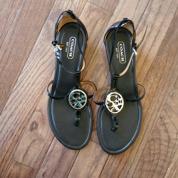 Coach low-wedge sandals - Picture 2 of 4