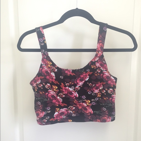 Floral crop top/ bralette