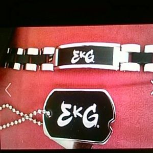 Pieces from the,EkG jewelry collection...