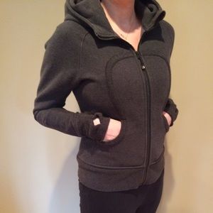 Gray scuba hoodie