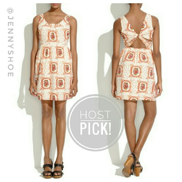Madewell Dresses & Skirts - {madewell} silk twist-back floral dress
