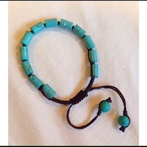 Turquoise beaded bracelet/anklet