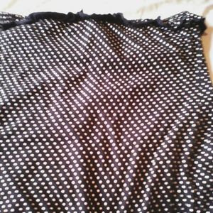 Tube top, black with white dots , brand new wot