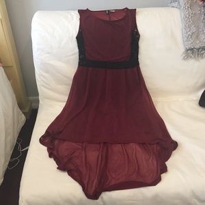 Hi low dress with lace