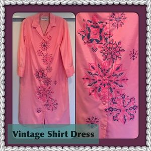Think Pink Shirt Dress