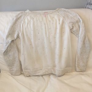 Cream studded sweater