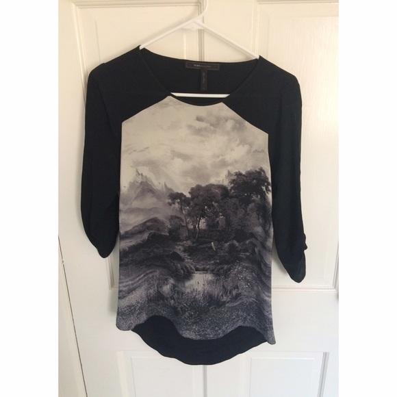 BCBGMaxAzria silk top