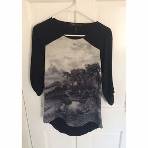 BCBGMaxAzria silk top