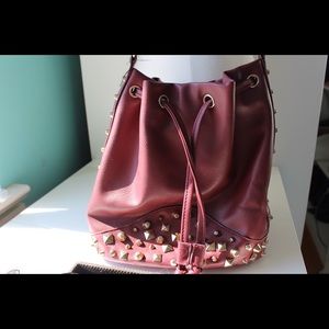 Nastygal Burgundy Bucket Bag