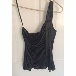 BCBGMaxAzria one shoulder top