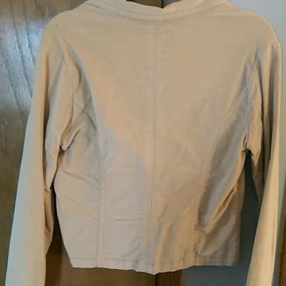 Tan button up jacket - Picture 3 of 4