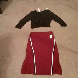 Shirt and skirt set