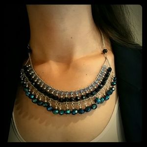 Blue Beaded Necklace