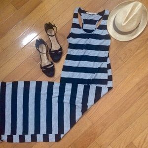 Striped maxi dress