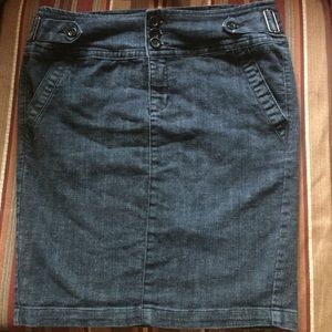 Denim Pencil Skirt