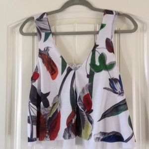 Floral crop top.