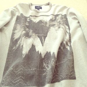 AE eagle graphic sweater