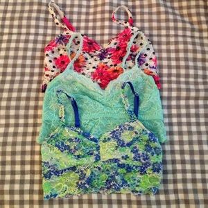 Bundle of 3 bralettes