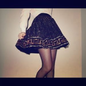 Versace for H&M glitter skirt,