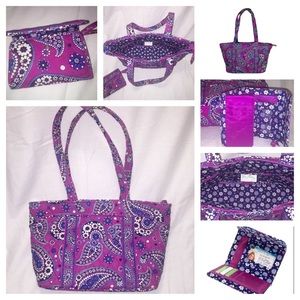 Vera Bradley Set of 2, Boysenberry, Mandy Tote