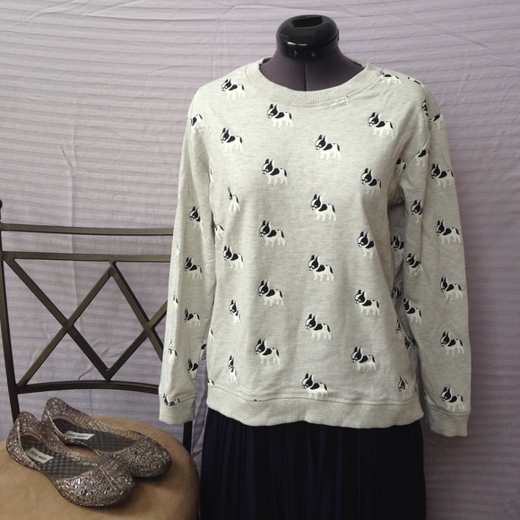 Forever 21 Tops - Super Cute Boston Terrier Sweatshirt