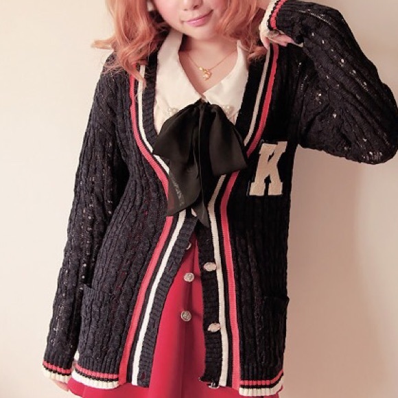 Bobon21 Varsity Student College Cardigan - Picture 4 of 4