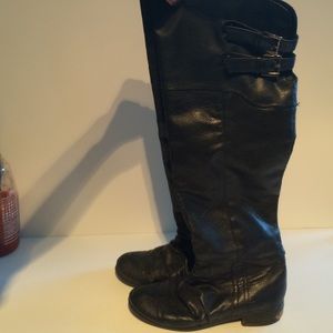 Steve Madden Faux Leather Above Knee boots Size 6