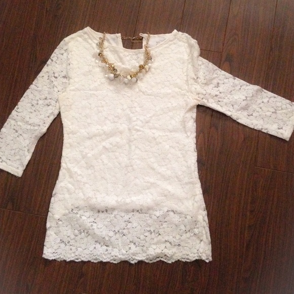 White lace top