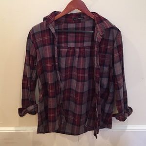 Maroon Brandy Melville Flannel