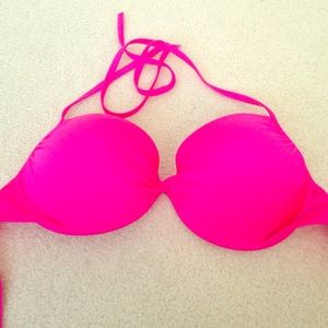 Victoria's Secret Hot Pink Swim Suite Top in 36D.