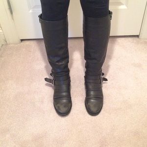 Steve Madden Women's Black Riding Boots