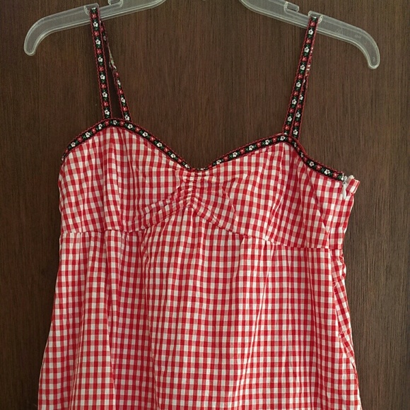 Red country summer dress